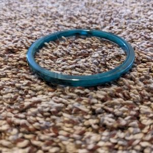 Machete Thin Bangle in Jade